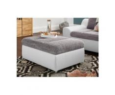 sit&more Polsterhocker »Aurano«, weiß, Kunstleder SOFTLUX®-Struktur