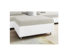 COLLECTION AB Polsterhocker, weiß, Kunstleder SOFTLUX®-Struktur