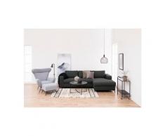 andas Couchtisch »Alina«, mit schönem Marmorprint auf der matten Glasplatte und einem Metallgestell, schwarz
