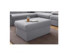 DOMO collection Polsterhocker, grau, Struktur fein