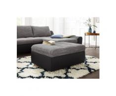 sit&more Polsterhocker »Aurano«, grau, Kunstleder SOFTLUX®-Struktur