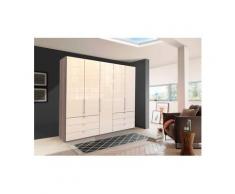 WIEMANN Falttürenschrank »Loft« Glasfront, beige, 250 cm x 216 cm x 58 cm