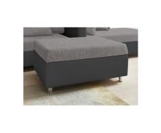 COLLECTION AB Polsterhocker, schwarz, Kunstleder SOFTLUX®-Struktur