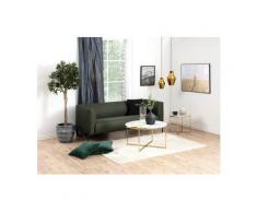 andas Couchtisch »Alina«, aus Glas mit Mamor Print und verchromtem Gestell
