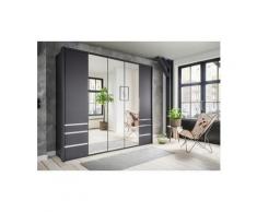 Fresh To Go Falttürenschrank »Everly« mit Schubkästen, grau, 250 cm x 216 cm x 65 cm