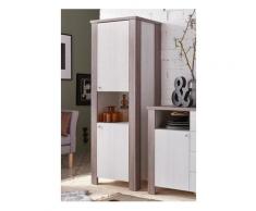 Vitrine, Höhe 181,5 cm, Trendmanufaktur, beige