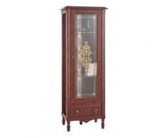Leonique Vitrine »Jolly« 1-türig, inklusive Beleuchtung, 74 cm breit, braun
