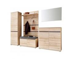 GERMANIA Garderoben-Set »Lissabon«, (Set, 6-tlg), grifflose Optik, beige