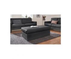 DOMO collection Polsterhocker, schwarz, Kunstleder SOFTLUX®