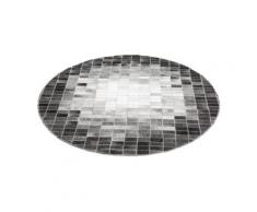 Fellteppich »Porto Allegre«, LUXOR living, rund, Höhe 4 mm, echtes Rinderfell