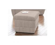 DOMO collection Polsterhocker, beige, Struktur