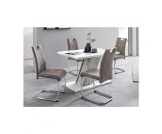 Essgruppe »FLORA G«, (Set, 5 tlg), bestehend aus einem Tisch und 4 Stühlen, Neckermann, weiß