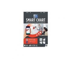 OXFORD Flipchart-Block Smart Chart Euro 90 g/m² Kariert 3 Stück à 20 Blatt