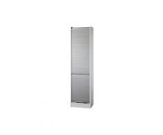 Hammerbacher Rolladenschrank Matrix Lichtgrau, Silber 500 x 400 x 2.004 mm