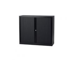 Bisley Rolladenschrank EuroTambour Schwarz 1.200 x 430 x 1.030 mm