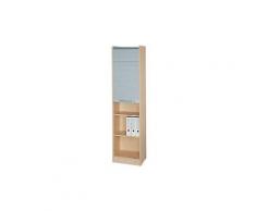 Hammerbacher Rolladenschrank Matrix Ahorn, Silber 500 x 400 x 2.004 mm