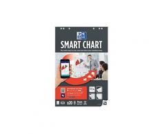OXFORD Flipchart-Block Smartchart Euro 90 g/m² Kariert 3 Stück à 20 Blatt