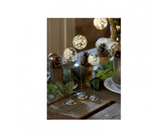 Sirius Home 73000 Beleuchtungsdekoration Leichte Dekorationsfigur Transparent, Weiß 3 Lampen LED