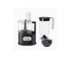 Braun IdentityCollection FP 5150 Kompakt-Küchenmaschine 1000 W BPA-frei 11 variable Geschwindigkeiten Schwarz/Edelstahl 0X22011011