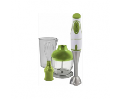 Esperanza Pesto Stabmixer 450 W 2 Geschwindigkeiten mit Rührschüssel Zerhacker und Schneebesen Ergonomischer Griff Grün EKM003G