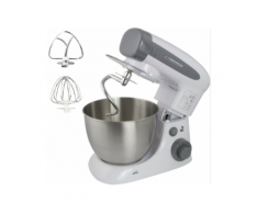 Esperanza Cooking Master Multifunktionaler Standmixer 700 W 4L Edelstahlschüssel 6 Geschwindigkeiten mit Impulsfunktion Spritzen-Schutz Metall-Teighaken Schneebesen und Schlagbesen EKM024