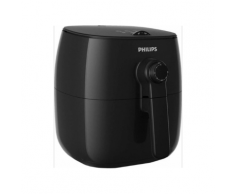Philips Viva Collection Fritteuse 1425 W 0,8 kg Korbkapazität TurboStar-Heißlufttechnologie schnell reinigen Temperaturregelung schwarz HD9621/90