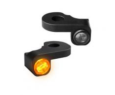 Heinzbikes NANO LED Armaturen-Blinker für H+D-Modelle, in schwarz oder chrom