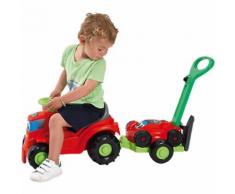 Kindertraktor mit Anhänger Rasenmäher rot