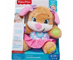 Fisher-Price Lernspaß Hundefreundin, Baby-Spielzeug, Kuscheltier, Lernspielzeug pink