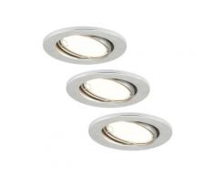 briloner leuchten led einbaustrahler »triana« 3-flammig einbauleuchten 3er set schwenkbar ip23 ø 86cm
