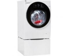 TwinWash Waschtrockner F 6WD 128TWIN, Fassungsvermögen: 12 kg, weiß, Energieeffizienzklasse: A, LG