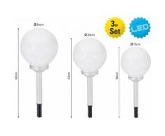 LED Gartenleuchte, weiß, H:45 cm, 1 -flg. / Ø25cm, Näve