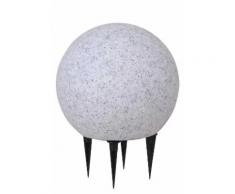 Gartenleuchte , weiß, H:48 cm, 1 -flg. / Ø40cm, »FADIA«, leuchtenDirekt