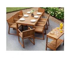 Gartenstuhl hellbraun Akazienholz SASSARI