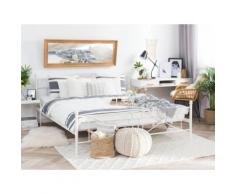 Metallbett weiß Lattenrost 160 x 200 cm RODEZ