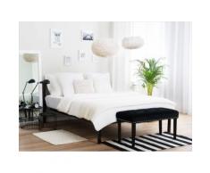 Metallbett schwarz mit Lattenrost 160 x 200 cm CUSSET