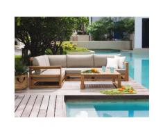 Lounge Set Akazienhartholz braun TIMOR