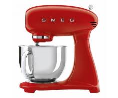 Küchenmaschine Retro Style 50`s, 4,8L Rührschüssel, Planeten-Rührwerk, Full-Color, rot