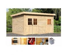 KARIBU Saunahaus »Matz«, 426/276/238 cm, 9-KW-Ofen mit int. Steuerung