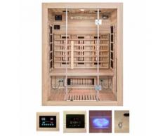 HOME DELUXE Infrarotkabine »Sahara L«, B/T/H: 150/120/190 cm, mit Dachkranz, für bis zu 3 Personen