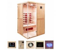 HOME DELUXE Infrarotkabine »California L«, 130/120/195 cm, 40 mm, für bis zu 2 Personen