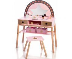 MUSTERKIND® Schminktisch »Malva, rose/ gold«, mit Stuhl