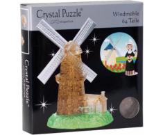 HCM KINZEL 3D-Puzzle »Crystal Puzzle, Windmühle«, 64 Puzzleteile