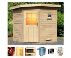 KARIBU Saunahaus »Fiete«, 196/196/226 cm, 9-KW-Ofen mit ext. Steuerung