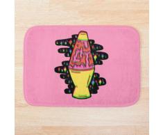 Lit Lava Lampe in Rosa in 3D Badematte