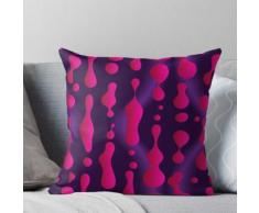 Lavamuster der Lavalampe - Magenta Kissen