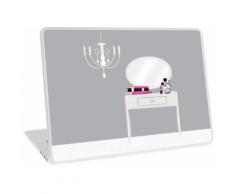 Kronleuchter, Bücher und Make-up Laptop Skin