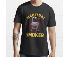BBQ Habitual Smoker Lustiges Grilldesign Essential T-Shirt