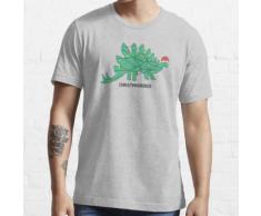 Dinosaurier mit Weihnachtsbeleuchtung Essential T-Shirt