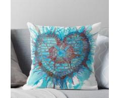 ein originales Aquarell und Acrylgemälde Kissen
